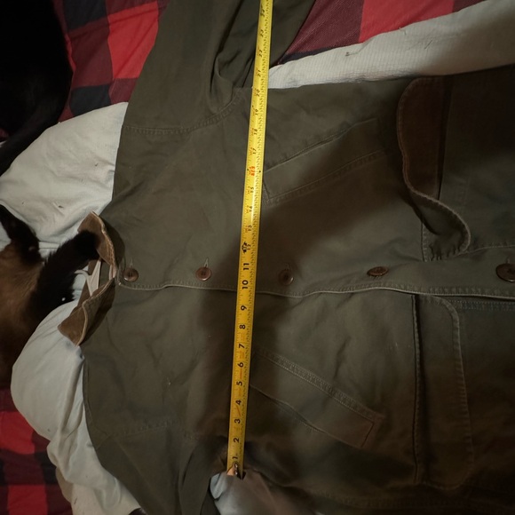 LL Bean Barn Jacket Olive Green Men’s Small - Picture 10 of 14